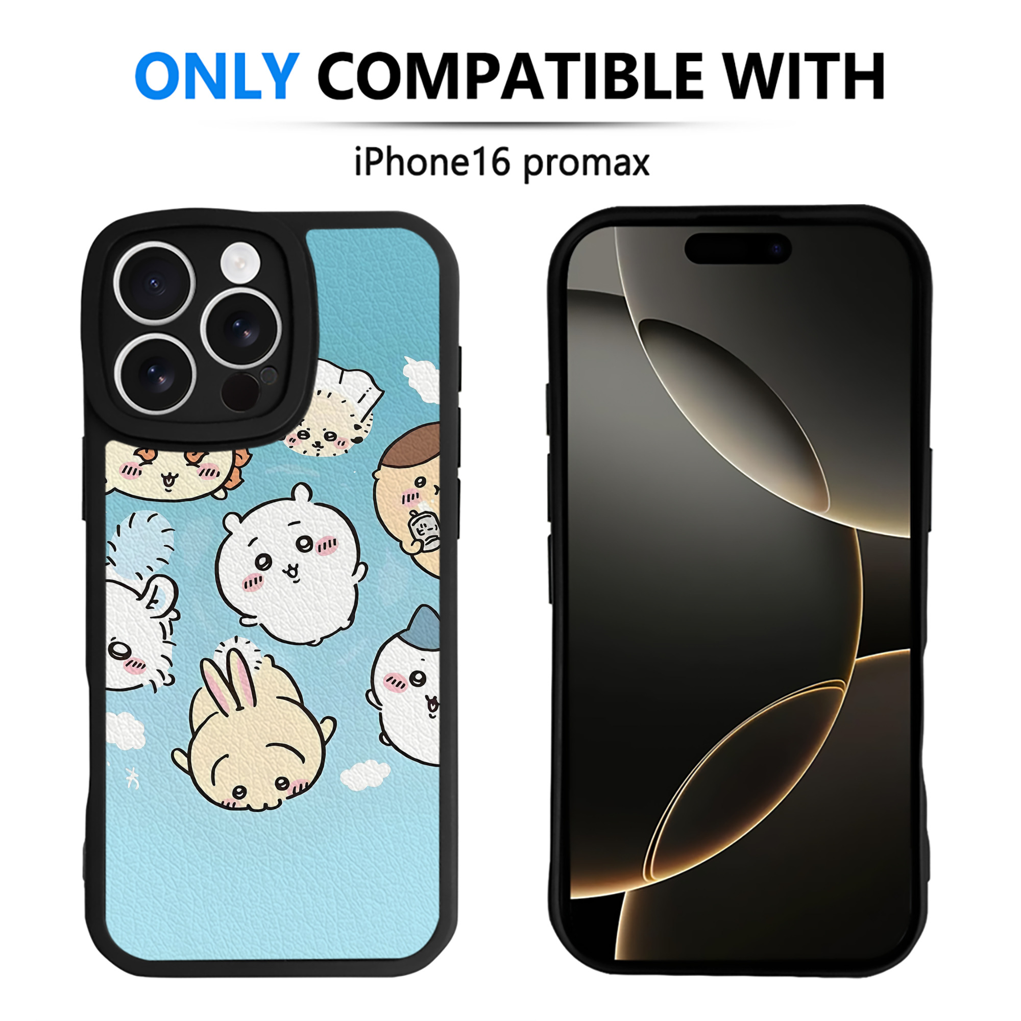 （画像用） ちいかわ Chii-kawa 【iPhone 16シリーズ対応】シリコンスマホケース（レザー調） 材質：シリコン